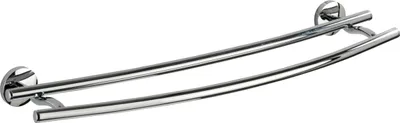 Produktbild von WENKO Handtuch Stangen DUO CUBA Halter Badezimmer Badetuch Aufhängen Dusche WC