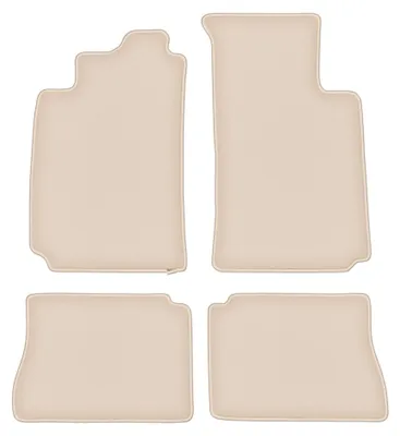 Productafbeelding van Velours automatten voor Renault Megane I 1995-2002 (sedan/hatchback/stationwagen/stationwagen) – 4-delig, beige, op maat – Wielganizator FORTUNA