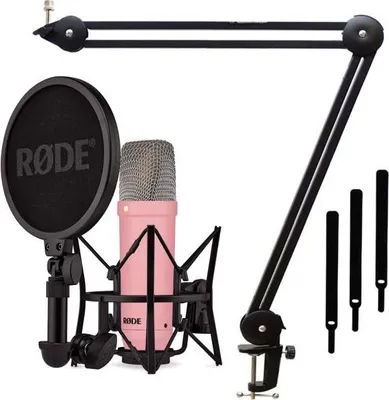 Produktbild von Rode NT1 Signature Pink Mikrofon mit Gelenkarm