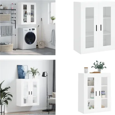 Produktbild von vidaXL Wandschrank Weiß 69,5x34x90 cm - Wandschrank - Wandschränke - Schrank - Lagerschrank