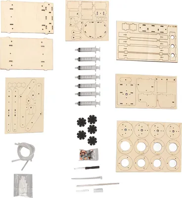 Produktbild von Hölzerner Hydraulikbagger, DIY-Handbuch, abnehmbares, pädagogisches Stimulationsmodell