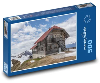 Obrázek produktu pro Puzzle 500 Horská chata ve sněhu - martinpuzzle