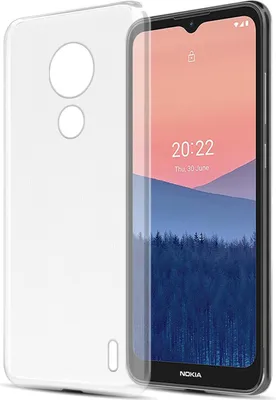 Produktbild von Cadorabo Hülle für Nokia C21 Schutz Hülle in Transparent Schutzhülle TPU Silikon Cover Etui Case