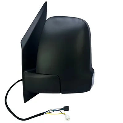 Image de Rétroviseur extérieur gauche BILMAX de remplacement pour Mercedes Sprinter W910 2019-2023 Réglable électriquement, rabattable électriquement, chauffant, avec clignotant, câble 5+2+2