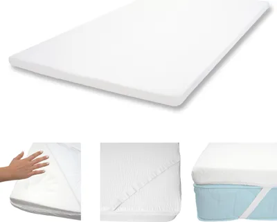 Obrázek produktu pro 6cm paměťová pěna matrace Topper HWC-E63, Topper matrace Overlay Matrace Protector 140x200cm Visco Foam
