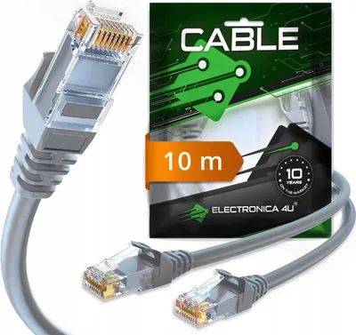 Obrázek produktu pro Ethernetový síťový kabel RJ45 UTP Cat6 Cat6 AWG26 1Gb/s 1000 Mb/s 10m