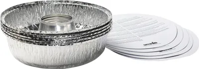 Produktbild von Omnia -Aluform - 5er-Pack, Rund, Aluminium, Edelstahl, 5 Stück(e), 25,5 cm, 85 mm