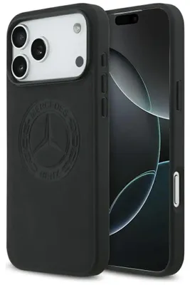 Produktbild von Etui Mercedes Leather Vintage Logo Magsafe Na Iphone 17 Pro Max - Czarne