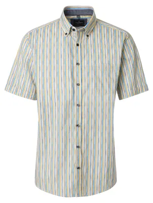Produktbild von CASAMODA Herren Freizeithemd Button-Down Casual Gelb Streifen XL