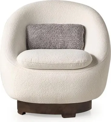 Produktbild von Moderne Sessel Weiß Polstermöbel Wohnzimmer Sitz Luxus Polstersessel
