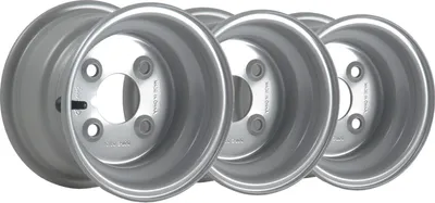 Obrázek produktu pro 5.50x8 ocelové disky kol 4 čepy 4" PCD 66,7 mm středový otvor 357 kg zatížení (sada 3 kusů)