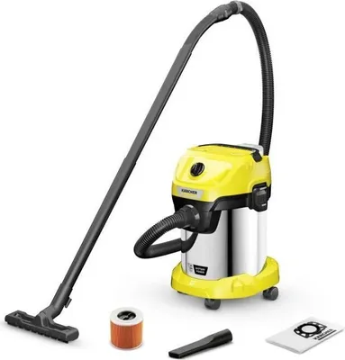 Produktbild von Kärcher WD 3-18 S V-17/20 Akku Nass- und Trockensauger, 17 Liter Stahlbehälter, 20 Min. Laufzeit, Ohne Akku und Ladegerät