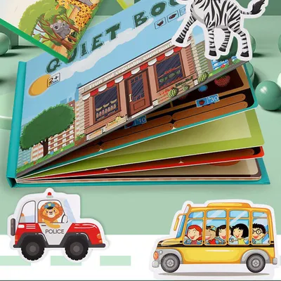 Zdjęcie produktu dla Książeczka dla dzieci Rozwija umiejętności uczenia się Cicha wkładka Zabawka dla przedszkolaków Edukacyjna gra logiczna