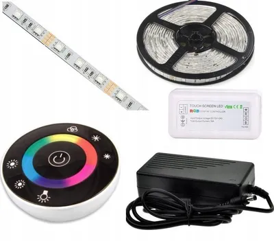 Produktbild von Omako LED-Streifen-Set RGB 5050 Touch-Fernbedienung 6m