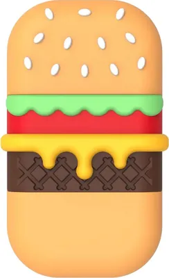 Image de MONEY WALKIE, porte-cartes sans contact avec étui de protection en forme de burger, orange