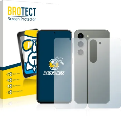 Produktbild von BROTECT Schutzglas für Samsung Galaxy S23 Plus (Display+Rückseite) Schutzfolie Panzer Folie Glas Display Schutz klar