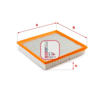 Produktbild von Luftfilter SOFIMA S 3A43 A für FIAT Freemont (345) Filtereinsatz