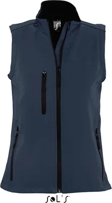 Image de SOLs 46801 | Gilets de corps / vestes de rallye softshell sans manches pour femmes - Couleur : French Navy - Taille : L
