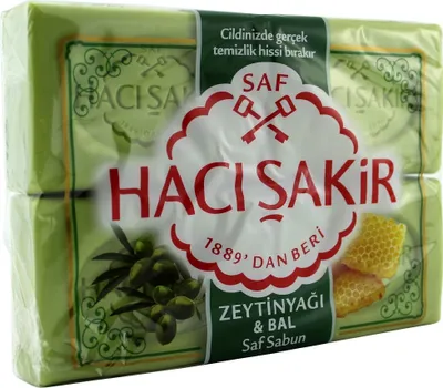 Produktbild von Seife »Haci Sakir« Olivenöl/Honig 4x150 g | Kernseife Hamamseife
