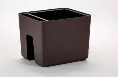 Produktbild von Plastia | Pflanzkübel Berberis - 5,5L - Braun - Selbstbewässernd - Ideal Für Balkon Und Terrasse