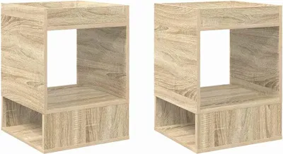 Produktbild von Beistelltisch 2 pcs Sonoma-Eiche 40 x 40 x 56 cm Holzwerkstoff