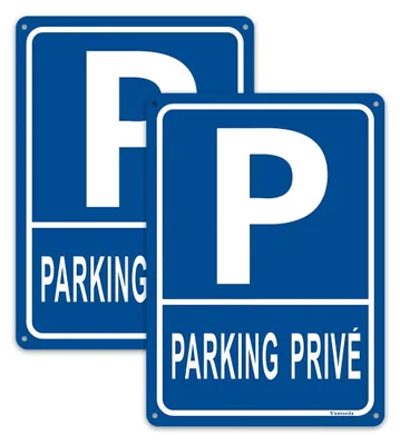 Produktbild von Reflektierender Aluminiumrahmen für private Parkplätze