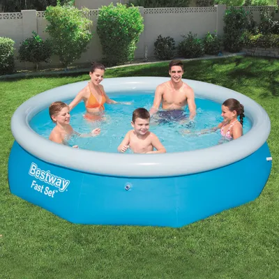 Produktbild von Bestway Fast Set Aufblasbarer Swimmingpool Rund 305x76 cm 57266