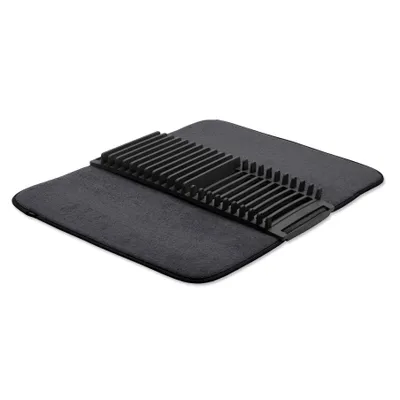Produktbild von Umbra Abtropfgestell Udry mit Abtropfmatte, Geschirrhalter, Polypropylen, Polyester, Schwarz, 60 x 45 cm, 330720-040