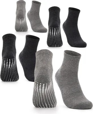 Produktbild von Occulto Herren Stoppersocken 2-4er Pack (Modell: Andi) 4P,Blk-Gry 43-46