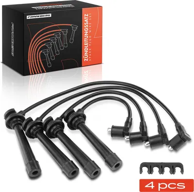 Produktbild von Frankberg 4x Zündleitungssatz Zündkabel für KIA Rio DC Shuma FB Carens 2 FJ 1.6L 1.5L 2000-2005