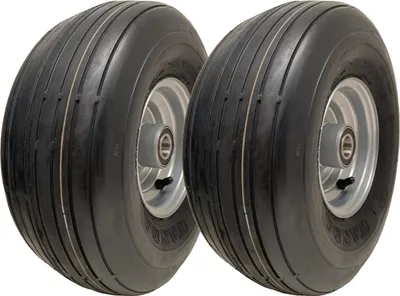 Immagine prodotto di 15x6.00-6 Ruote per tosaerba a coste multiple 6ply P508 Cerchio per pneumatici 20mm Cuscinetti (Set di 2)