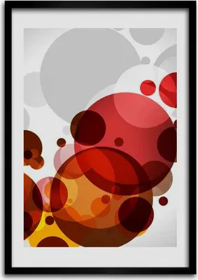 Produktbild von Bild - Bilderrahmen - Foto - 70 cm x 100 cm - MDF - Rahmen - Wandkunst - Radabstraktion