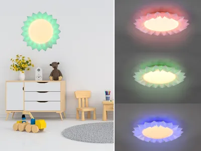 Produktbild von LED Deckenleuchte SUNFLOWER mit Farbwechsler & Fernbedienung Ø41cm