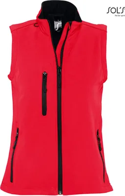 Immagine prodotto di SOLs 46801 | Scaldacuore / Gilet Softshell Rallye da donna senza maniche - Colore: Rosso - Taglia: XXL