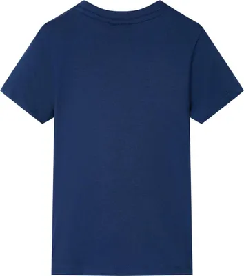 Produktbild von vidaXL Kinder-Kurzarmshirt Dunkelblau 128