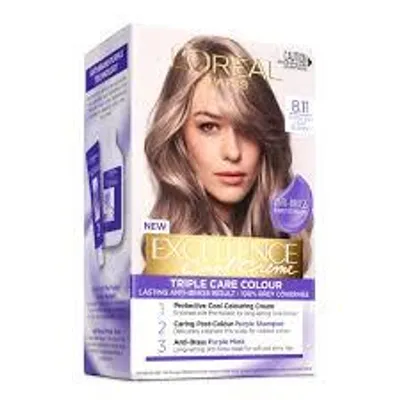 Image de L'Oréal Paris Excellence Cool Creme Permanent Hair Colour - 8.11 Ultra Ash Light Blonde, 192 ml