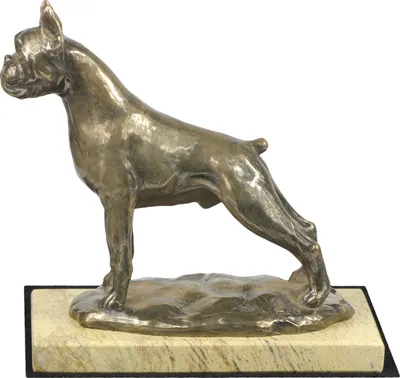 Immagine prodotto di Boxer, Boxer tedesco I - Statua di cane, silhouette di cane, trofeo per l'esposizione canina del marchio Art-Dog