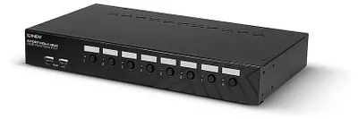 Imagen del producto de Conmutador KVM HDMI de 8 puertos, compatible con 4K60, con puertos USB 2.0 y audio