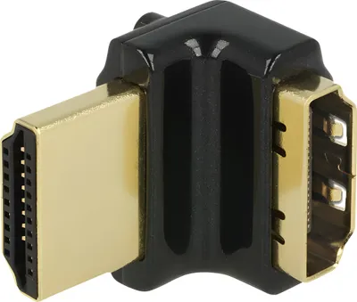 Zdjęcie produktu dla DeLOCK HDMI-A/HDMI-A, F/M, 90°, HDMI, HDMI, Czarny