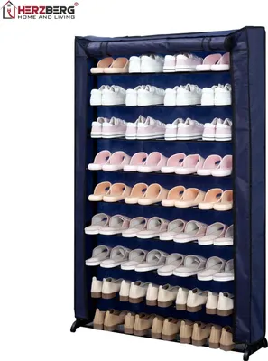 Obrázek produktu pro 9patrový organizér na boty, modrý, kapacita 45 párů