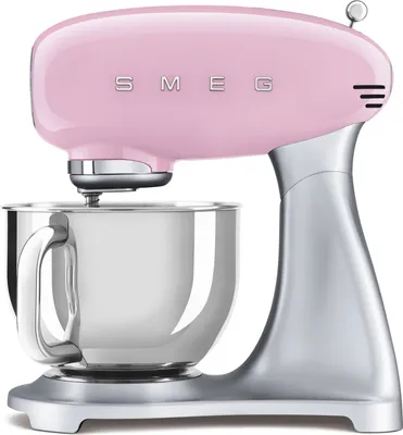 Produktbild von Smeg SMF02SV/PB/PG/BL/PK/RD/CR KÃ1/4chenmaschine, Edelstahlgehäuse, 800 Watt, 4,8 l Behälter, Geschwindigkeiten stufenlos einstellbar