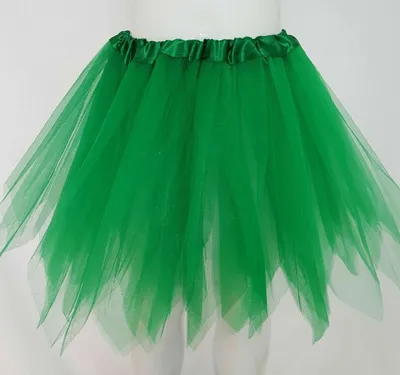 Produktbild von Kinder Röcke Tütü Tüllrock Petticoat Ballettkleid Rock Ballett gezackt Fasching Kurz Grün