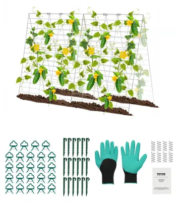 Zdjęcie produktu dla Vevor Kratka Do Ogórków 90X140 Cm Składana Zestaw Kratek Metalowa Solidna