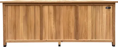 Produktbild von AXI Milo Gartenbox L aus Holz in Braun | Kissenbox für drinnen & überdacht mit Boden und Schloss | Aufbewahrungsbox / Auflagenbox wasserdicht für