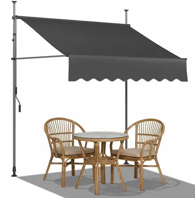 Produktbild von Klemmmarkise 300x120cm Sonnenschutz Balkon manuelle Kurbel UV50+