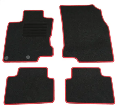 Fußmatten-Set für Nissan Qashqai 2 J11, 02/2014-05/2021, 4-teilig, Schwarz