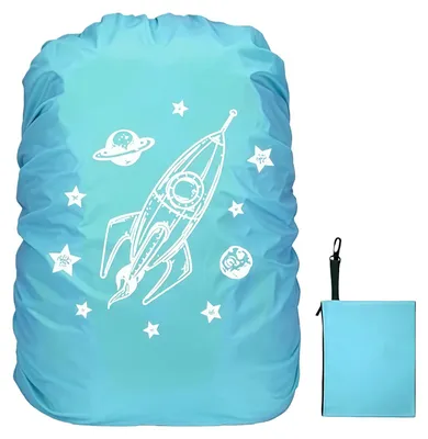 Imagen del producto de Funda impermeable para mochila escolar, de 30-40 litros, ligera, ideal para la escuela