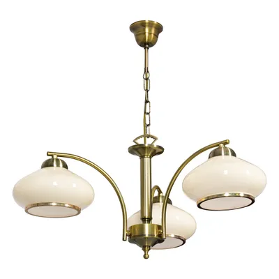 Produktbild von Activejet Klassische Deckenleuchter Pendelleuchte RITA Patina triple 3xE27 für Wohnzimmer, 3 Glühbirne(n), E27, IP20, Naturfarben