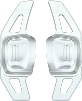 Produktbild von Schaltwippen für VW Amarok Arteon Golf 7 8 T6 T7 Passat Polo Sharan T-Cross T-Roc Taigo Tiguan Touareg Touran Jetta DSG Silber Alu Typ-C
