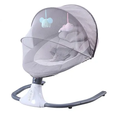 Produktbild von Cocosity Babywippe Babyschaukel Baby Wippe Schaukelwippe kinder wippe bis 20KG mit Fernbedienung Moskitonetz